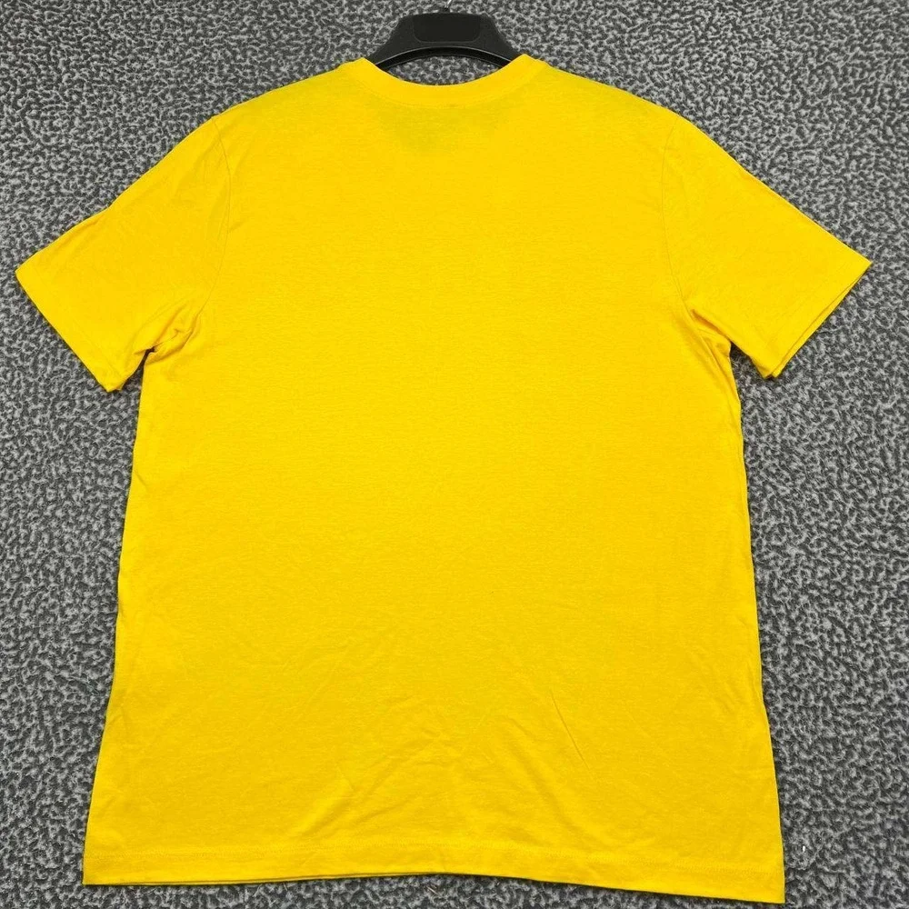 Nike Michigan Wolverines Shirt Men Large Yellow Short Sleeve Jordan New L